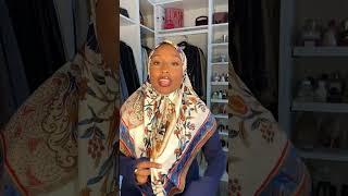 quick and chic silk hijab tutorial  #hijabtutorial #hijab #silkscarf