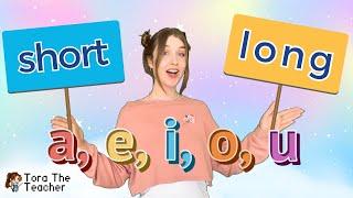 Short and Long Vowel Chant | Sounds and Actions for a, e, i, o, u