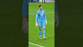 COURTOIS REACCIONANDO A LA REMONTADA REAL MADRID 5-2 DORTMUND #football #shorts #realmadrid