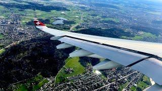 [4K] RARE - SWISS Airbus A340-313 Takeoff on Short Runway 28 | Zurich (ZRH) | LX1830 | HB-JMH