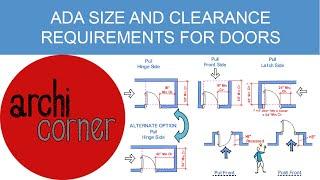 AC 007 - UPDATED!!! - ADA Size and Clearance Requirements for Doors