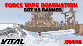 HOW FORCE WIPE DOMINATION LEADS TO US GETTING BANNED -Rust Wipe Progression