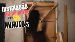 Como instalar KIT DE PORTA COMPLETO da forma mais simples e rápida que vc já viu!!