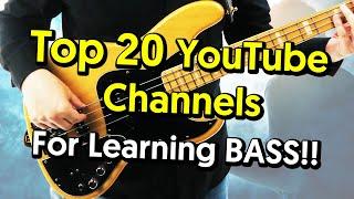 Top 20 Youtube Channels For Learning Bass Guitar!