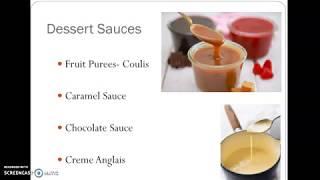 Introduction to Custards, Creams, Frozen Desserts, & Dessert Sauces