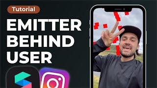 Emitter - Particle System behind User | Spark AR Tutorial for Instagram filters