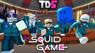 20 TDS Youtubers fight in the Roblox Squid Games!