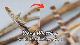 My Secret Hobby: Wand Whittling. How to get a Wand out of a Stick. Wood Carving for Beginners