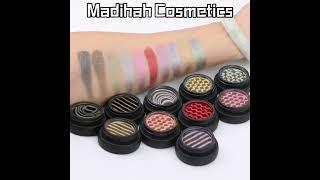 China Madihah OEM ODM Private Label Glitter Cosmetics Eyeshadow Palette Makeup EyeShadow Factory