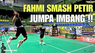 FAHMI MUBAROK Si Smash Petir Akhirnya JUMPA IMBANG Pemain Pukulan FULL POWER. SERU !