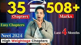 Score 500+ Marks From 35 Chapters | High Weightage Chapters to Score 500+ Marks in Neet 2024