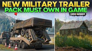 New Military Trailers Pack for all Platforms in SnowRunner You Need to Own in Game