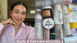 body & haircare empties 2024 | 17 products reviewed! would i recommend & repurchase?