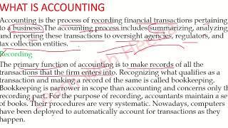 ACCOUNTING AND AUDITING FOR PAPER 2 COMMERCE || PART 1 || NTA UGC NET ||