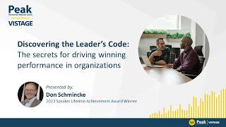 Discovering the leader’s code: The secrets for driving winning performance in organizations