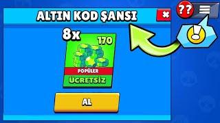 ÜCRETSİZ 170 ELMAS GELDİ! ALTIN KOD ÇIKTIMI ?!? - Brawl Stars