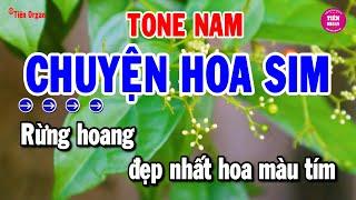 Chuyện Hoa Sim Karaoke Tone Nam - Rumba Chất Lượng Cao | Tiên Organ