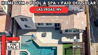 Chef's Kitchen, Home Gym, Pool/Spa: Las Vegas Home For Sale