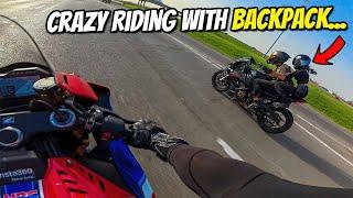 RUNNING LATE TO THE DALLAS GHOST MEET ON A 200HP SUPERBIKE