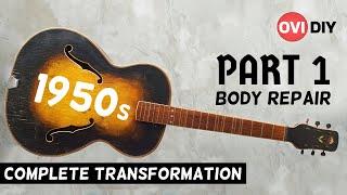 70 Year-Old Guitar Restoration - Pt. 1: Body Repair