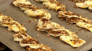 Just take 2 apples from puff pastry and prepare this dessert in 5 minutes!