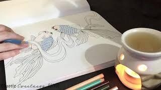 ASMR Request Colouring Book part 2 (whispering, soft-spoken, pencil sounds)