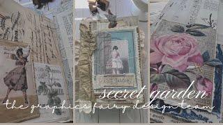 GRAPHICS FAIRY DT Project | Junk Journal flip through | vintage garden fairies and roses (SOLD)