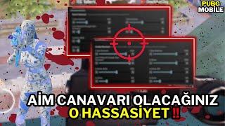 AİM CANAVARI OLACAĞINIZ O HASSASİYET AYARLARI   !! | PUBG MOBİLE