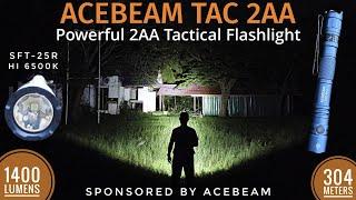 Acebeam Tac 2AA Powerful 2AA Tactical Flashlight, SFT-25R HI LED & vs Nitecore MT2A Pro & Discount