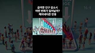 급격한 인구감소시 어떤 변화? #해외반응 #해외네티즌반응