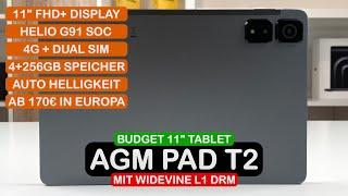 AGM Pad T2 Unboxing: Budget 4G Tablet mit 11" und Widevine L1