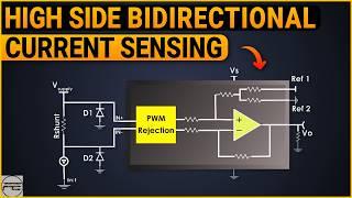 Understanding High-Side Bidirectional Current Sensing Circuit using Opamp