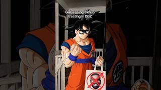 Goku going trick or treating in DBZ