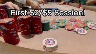 CARNAGE in MY FIRST EVER $2/$5 Session!  | Poker Vlog 18