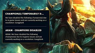 This is why Gangplank got DISABLED!