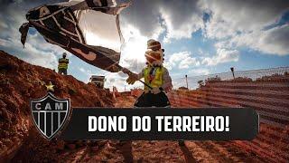 O chefe foi conferir de perto as obras da Arena MRV (11/07/2020)