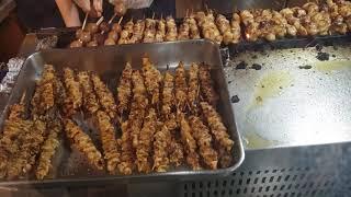 Singapore: Bugis station - Tori Q -  Japanese Yakatori Chicken & Pork (sate) - 4K Ultra HD