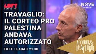 Travaglio: il corteo pro Palestina andava autorizzato