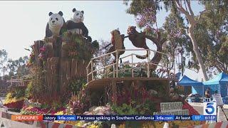 Visitors enjoy up-close look at Rose Parade floats in Pasadena