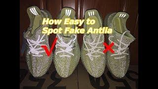 Real VS Fake Yeezy 350 V2 Antlia Full Reflective