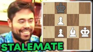 Hikaru Finds Incredible Stalemate