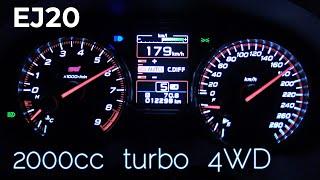 SUBARU WRX STI (6MT) acceleration test,cruise engine RPM,up to max speed.Japan specification (VAB)