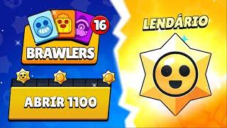 ABRI 1100 STARR DROPS na CONTA INICIANTE nO BRAWL STARS! BRAWLERS, SKINS E MUITO MAIS DE GRAÇA!