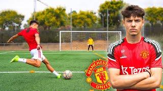 ESTE CHICO DE 18 AÑOS DEL MANCHESTER UNITED ME HUMILLA JUGANDO A FÚTBOL!