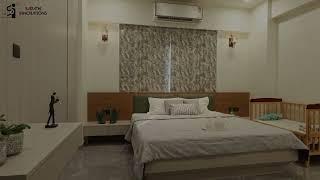 Your Dream Home Awaits: 3BHK Interior Design in Ahmedabad by Sarathi Innovation | Tanishq Enclave