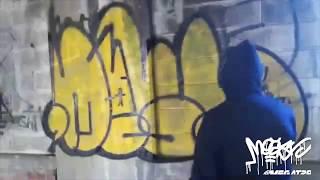 Live Action Graffiti NYC's own MEGA T2B - GRAFFITI Bombing New York Graffiti