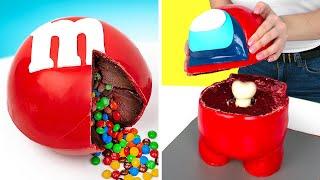 DIY Cakes || AMONG US And M&Ms Cakes At Home