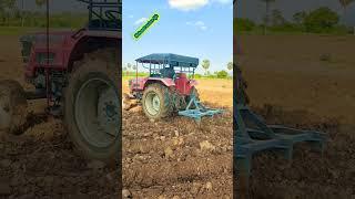 Mahindra Arjun novo 605 s cultivator performance in farmland #shorts #performance #tractor #plants