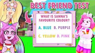 I Took And FAILED Sanna's Bestfriend Quiz?! (Roblox)