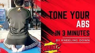 Tone abs in 3 minutes at home #homeworkoutshorts #losebellyfatfast